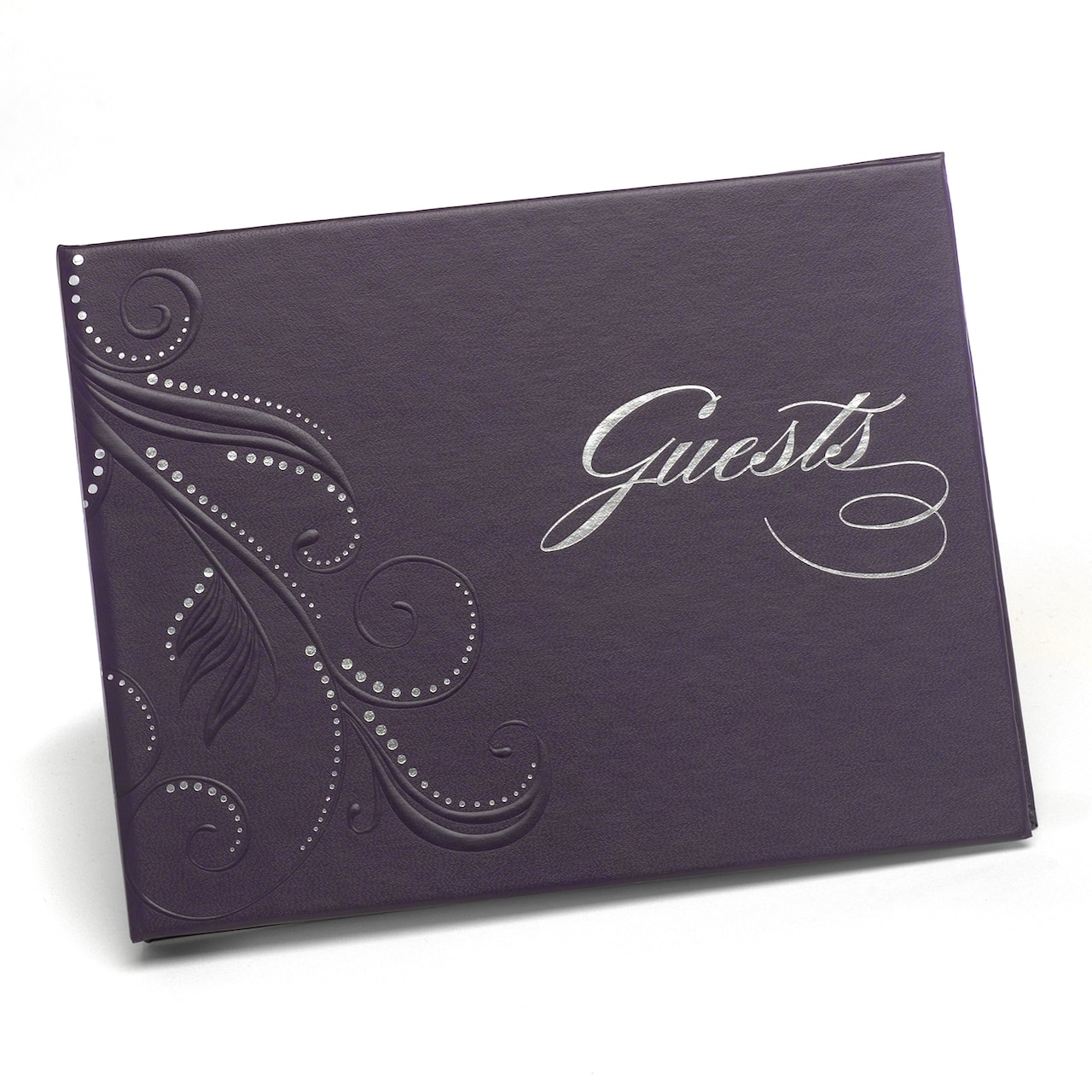 Hortense B. Hewitt Co. Purple Swirl Dots Guest Book